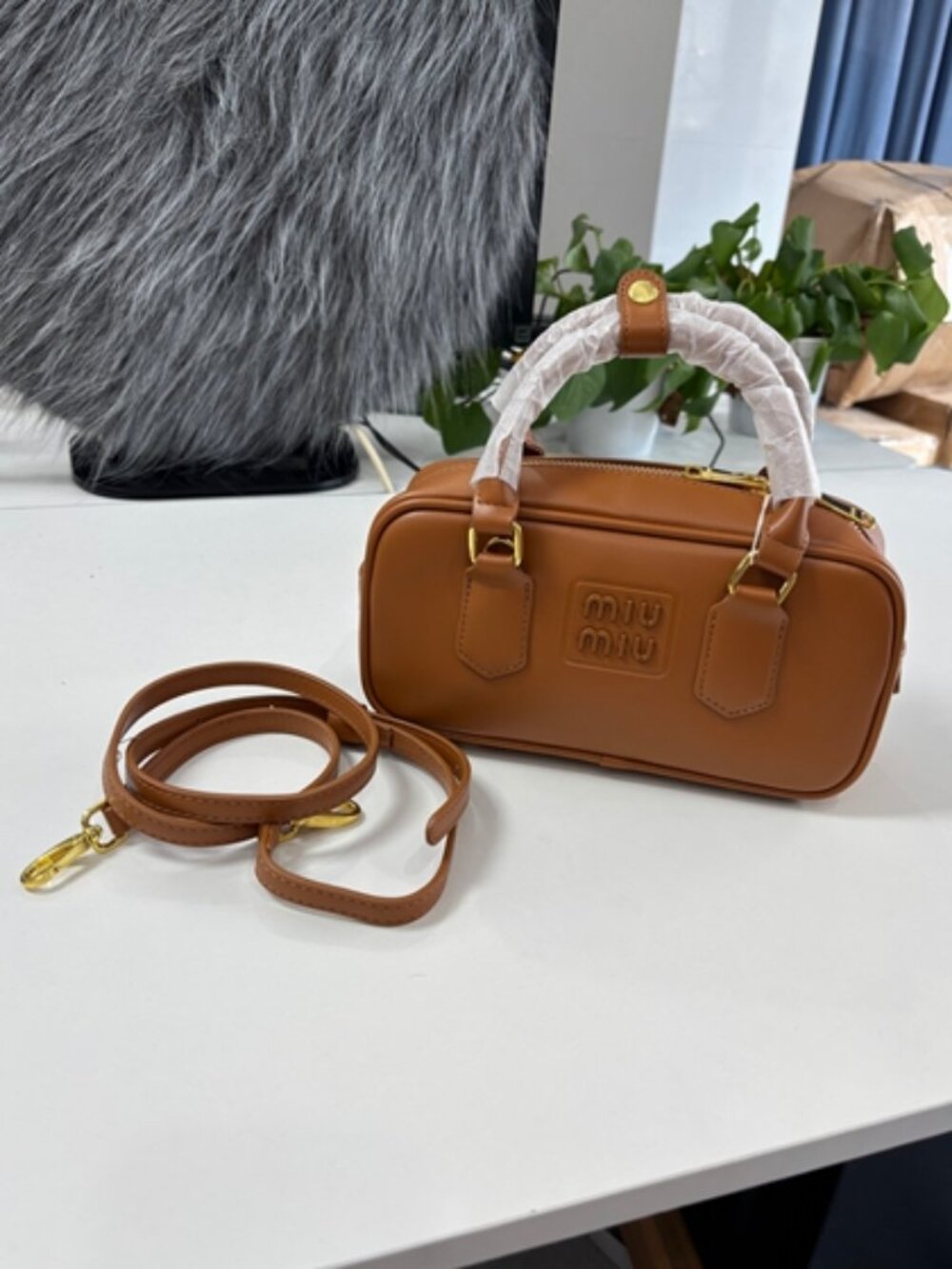 💜MIU MIU💜 brown leather shoulder bag